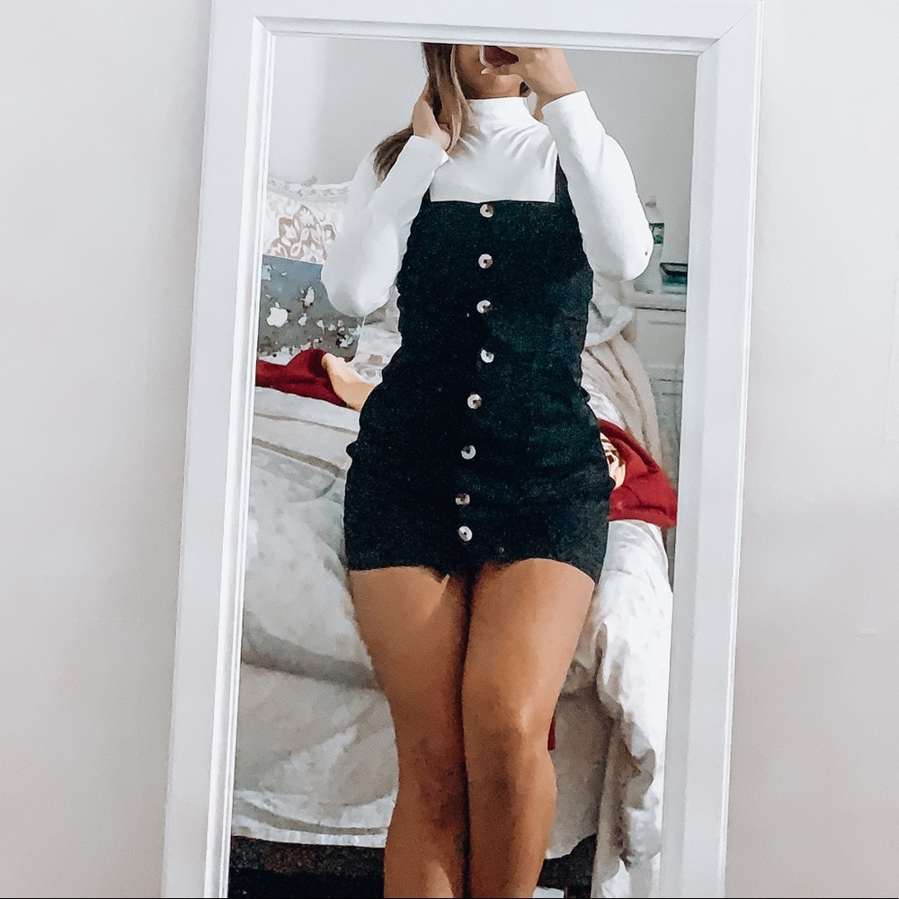 Black jean dress